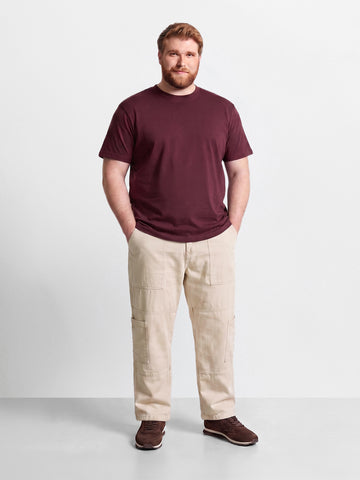 Men's White Regular Tapered Fit Solid The Eternity Series Jeans