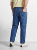 Men's Blue Regular Tapered Fit Solid The Eternity Series Jeans