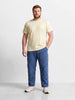 Men's Blue Regular Tapered Fit Solid The Eternity Series Jeans