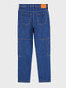 Men's Blue Regular Tapered Fit Solid The Eternity Series Jeans
