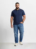 Men's Blue Relaxed Fit Solid Casual Jeans