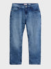 Men's Blue Relaxed Fit Solid Casual Jeans