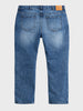 Men's Blue Relaxed Fit Solid Casual Jeans