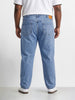 Men's Blue Relaxed Fit Solid Casual Jeans