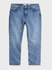 Men's Blue Relaxed Fit Solid Casual Jeans