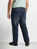 Men's Blue Relaxed Fit Solid Casual Jeans