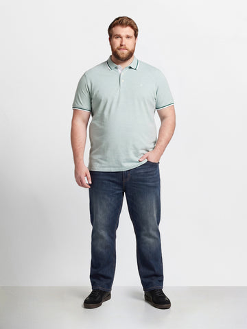 Men's Blue Relaxed Fit Solid Casual Jeans