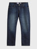 Men's Blue Relaxed Fit Solid Casual Jeans