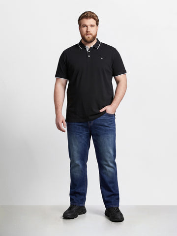 Men's Blue Relaxed Fit Solid Casual Jeans