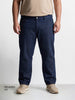 Men's Blue Relaxed Fit Solid Casual Jeans