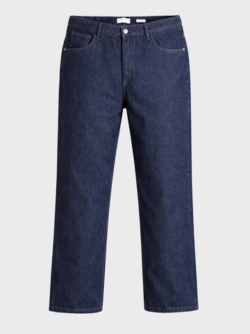 Men's Blue Relaxed Fit Solid Casual Jeans