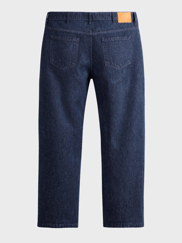 Men's Blue Relaxed Fit Solid Casual Jeans