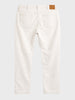 Men's White Relaxed Fit Solid Casual Jeans