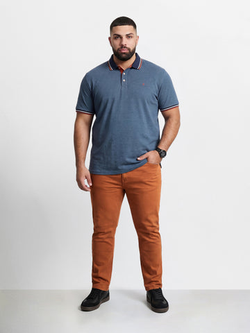 Men's Brown Relaxed Fit Solid Casual Jeans