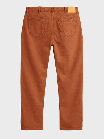 Men's Brown Relaxed Fit Solid Casual Jeans