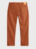 Men's Brown Relaxed Fit Solid Casual Jeans