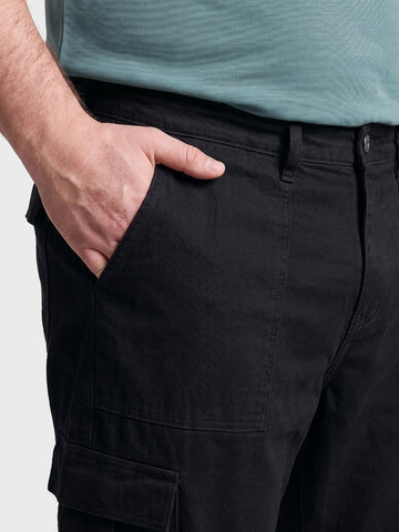 Men's Black Relaxed Fit Solid The Eternity Series Jeans
