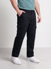 Men's Black Relaxed Fit Solid The Eternity Series Jeans