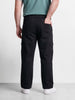 Men's Black Relaxed Fit Solid The Eternity Series Jeans