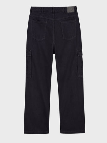 Men's Black Relaxed Fit Solid The Eternity Series Jeans