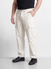 Men's White Relaxed Fit Solid The Eternity Series Jeans