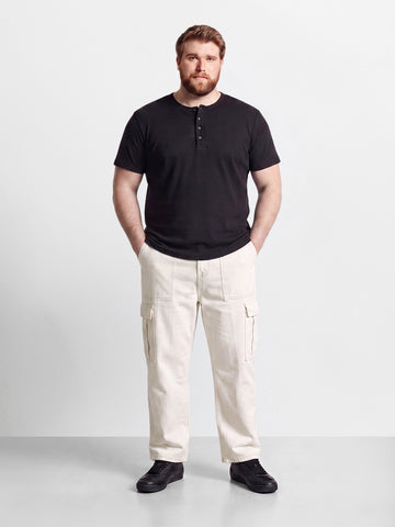Men's White Relaxed Fit Solid The Eternity Series Jeans