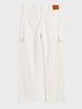 Men's White Relaxed Fit Solid The Eternity Series Jeans