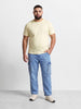 Men's Blue Relaxed Fit Solid The Eternity Series Jeans