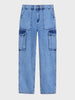 Men's Blue Relaxed Fit Solid The Eternity Series Jeans