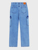 Men's Blue Relaxed Fit Solid The Eternity Series Jeans