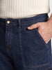 Men's Blue Relaxed Fit Solid The Eternity Series Jeans