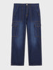 Men's Blue Relaxed Fit Solid The Eternity Series Jeans
