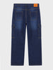 Men's Blue Relaxed Fit Solid The Eternity Series Jeans