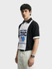 Men's Black Boxy Fit Loony Tune character Polo T-Shirt