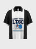 Men's Black Boxy Fit Loony Tune character Polo T-Shirt
