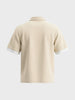 Men's Beige Boxy Fit Loony Tune character Polo T-Shirt