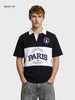 Men's Black Boxy Fit Loony Tune character Polo T-Shirt