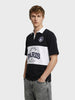 Men's Black Boxy Fit Loony Tune character Polo T-Shirt