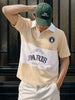 Men's Beige Boxy Fit Loony Tune character Polo T-Shirt