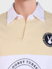 Men's Beige Boxy Fit Loony Tune character Polo T-Shirt