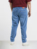 Men's Blue Slim Fit Solid Casual Jeans