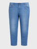 Men's Blue Slim Fit Solid Casual Jeans