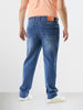 Men's Blue Slim Fit Solid Casual Jeans
