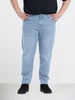 Men's Blue Slim Fit Solid Casual Jeans