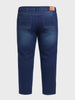 Men's Blue Slim Fit Solid Casual Jeans