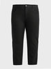 Men's Black Slim Fit Solid Casual Jeans