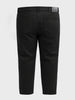 Men's Black Slim Fit Solid Casual Jeans