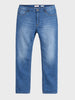 Men's Blue Slim Fit Solid Casual Jeans