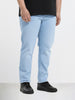 Men's Blue Slim Fit Solid Casual Jeans