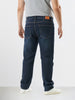 Men's Blue Slim Fit Solid Casual Jeans